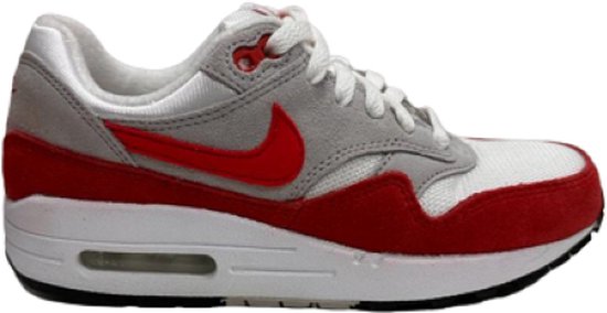 Nike air max 1 - Sneakers - Kinderen - Wit/Rood - Maat 38