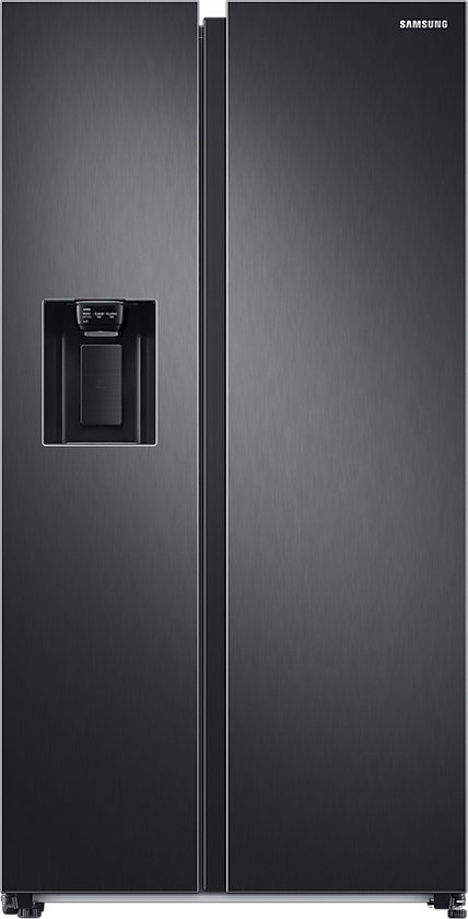 Samsung RS68CG882EB1, Vrijstaand, Amerikaanse deur, Zwart, Anthracite, LED, Op de deur