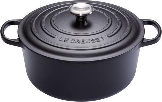 Le Creuset Braadpan Signature Mat Zwart - ø 30 cm / 8.1 Liter