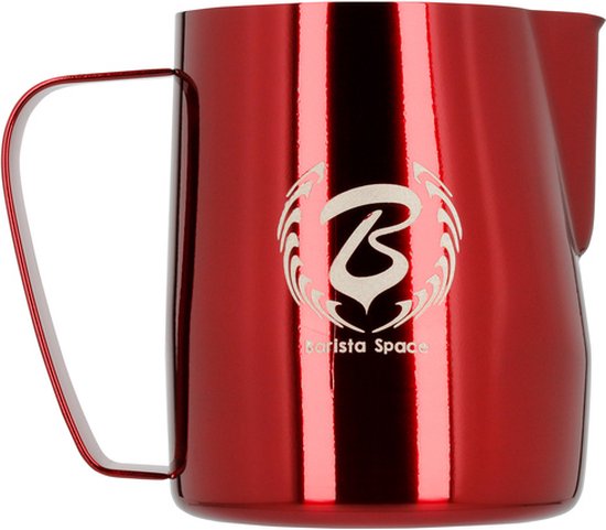 Barista Space - 600 ml Red Milk Jug (pitcher - melkopschuimkannetje)