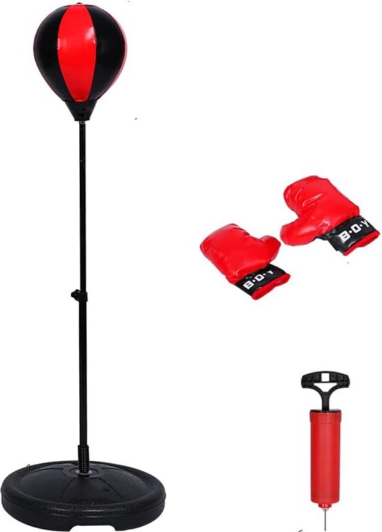 Boksbal - Boksset - Bokszak - Inclusief Voetstuk - Voor Binnen en Buiten - Punching Ball
