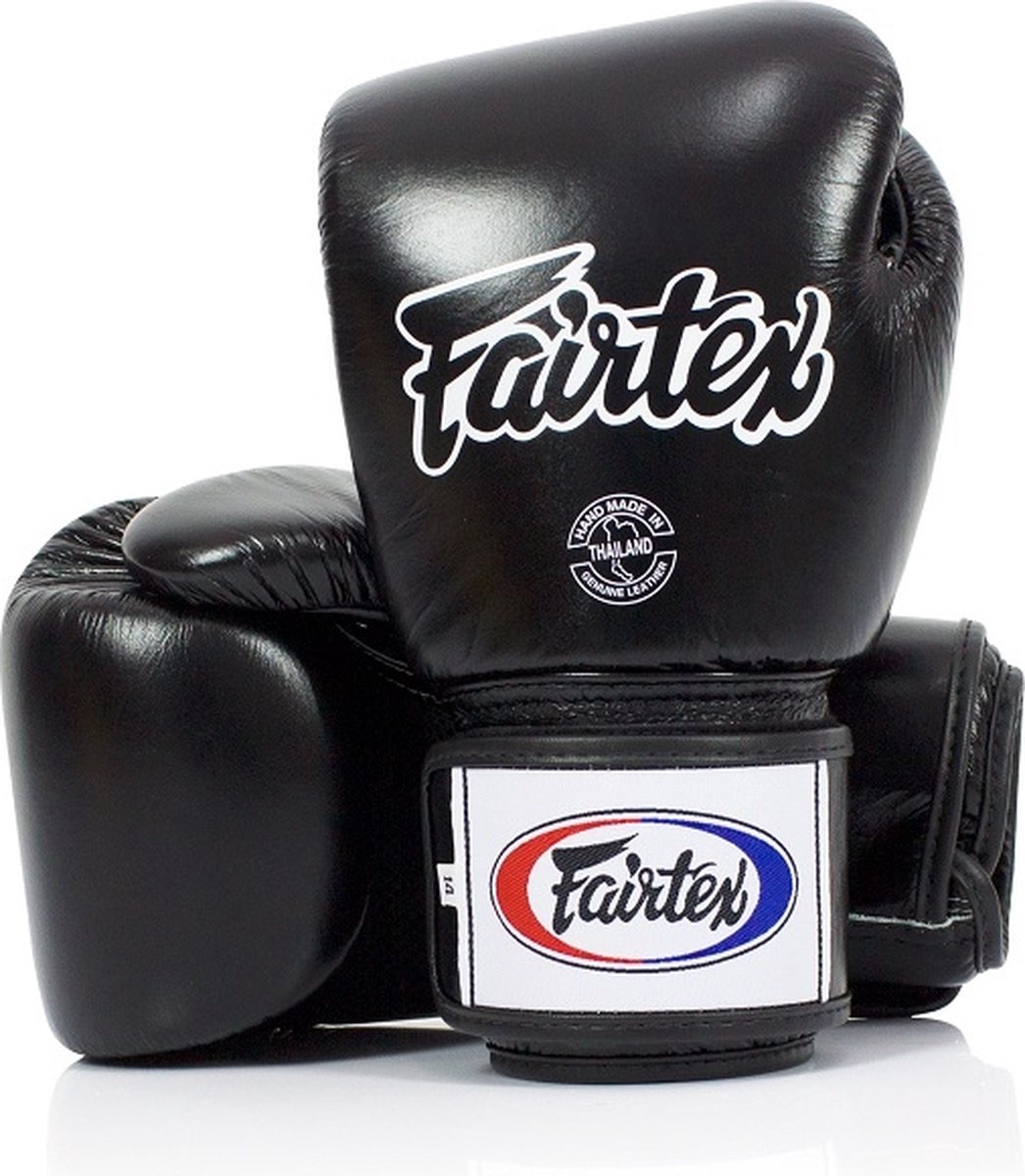 Fairtex (kick)bokshandschoenen Tight Fit Zwart 16oz