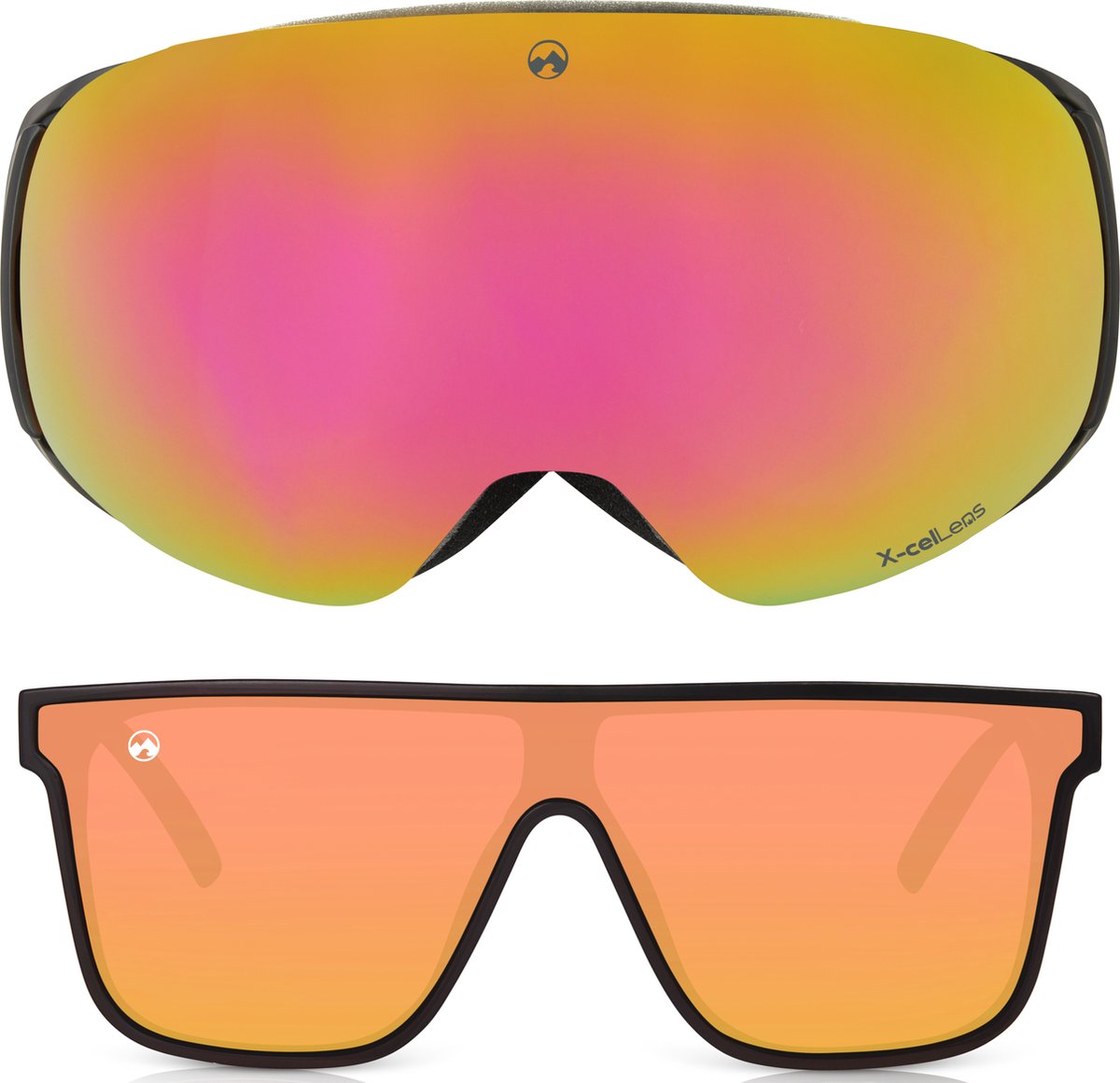 MowMow® GRAVITY - Skibril + BONUS lens + zonnebril | Magnetisch | TurboLock | Case | Anti-fog | Unisex | UV400