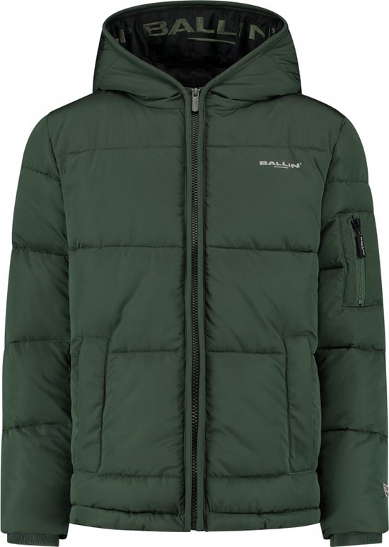 Ballin Amsterdam Jas 23037402 Jongens Jas - Forest Green - Maat 164