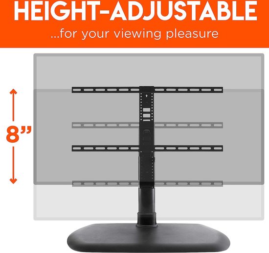 TV voet, draaibare standaard voor TV's tussen 32"-65", in hoogte verstelbare universele televisie sokkel.
