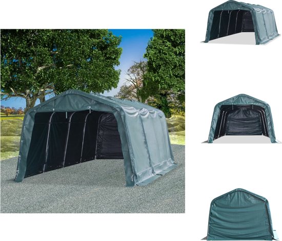 vidaXL Veetent - 3.3 x 6.4 x 2.56 m - PVC materiaal - Roestbestendig staal - Omheiningssysteem