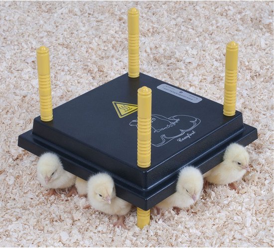Combi pakket extra voordelig - Warmteplaat 25x25cm - inclusief PET afdekkap - Extreem zuinig 15watt - geschikt voor alle soorten kuikens