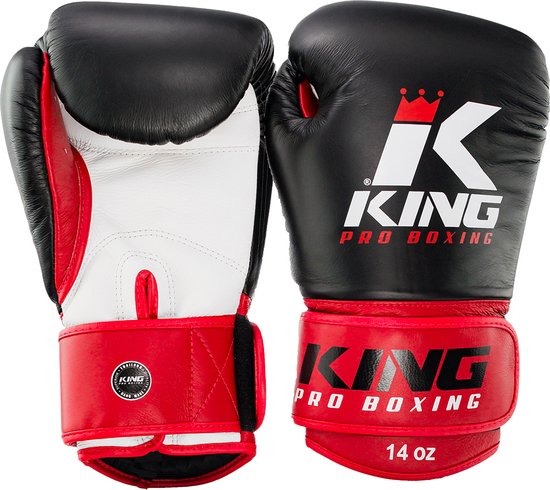 King Bokshandschoenen KPB/BG 1 Zwart / Rood - 10 oz.