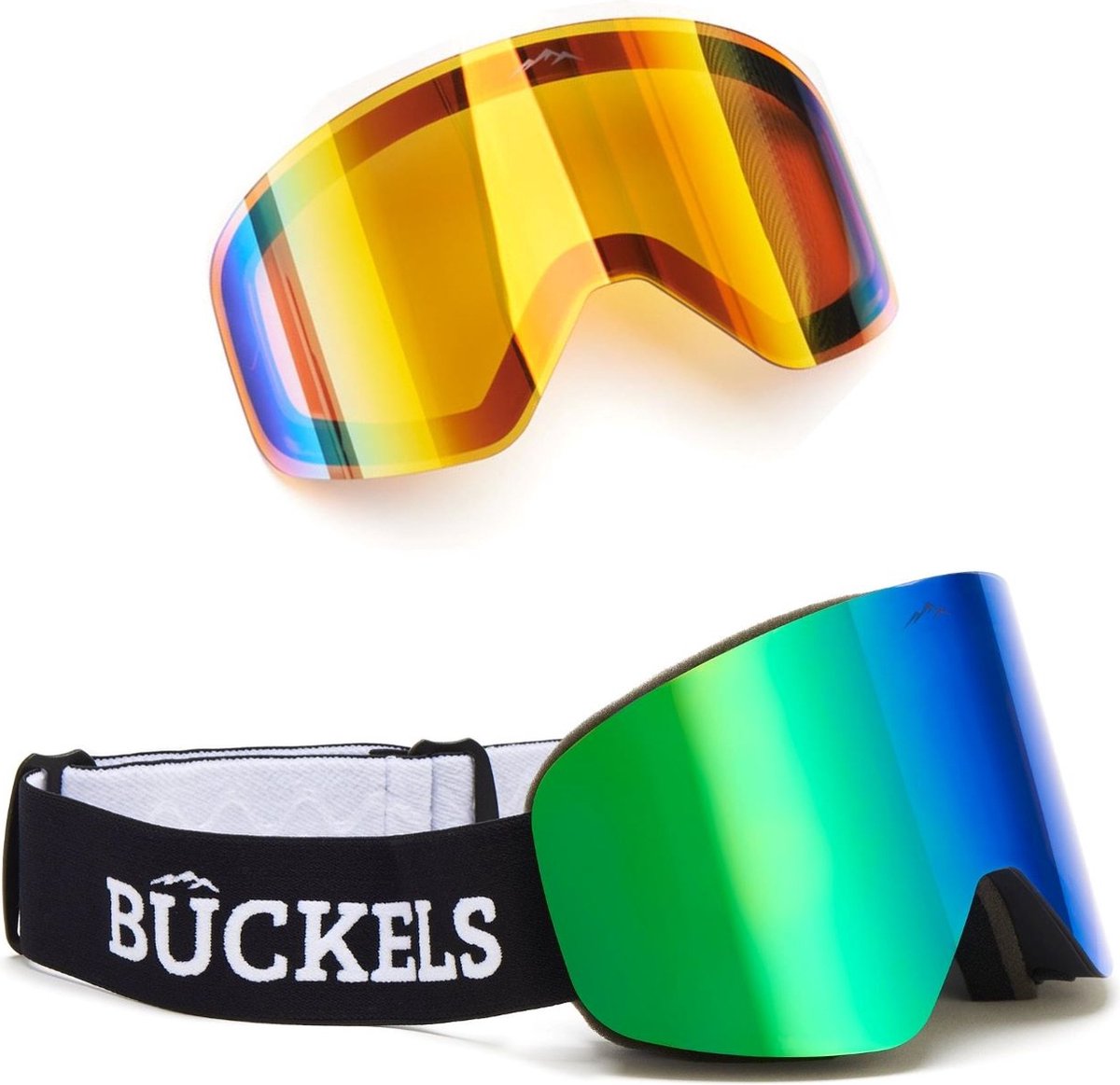 Buckels SunIce met 2 verwisselbare lenzen skibril zwart