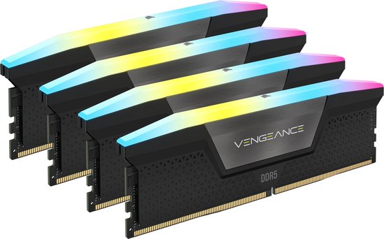 Corsair Vengeance RGB CMH128GX5M4B5600C40, 128 GB, 4 x 32 GB, DDR5, 5600 MHz, 288-pin DIMM