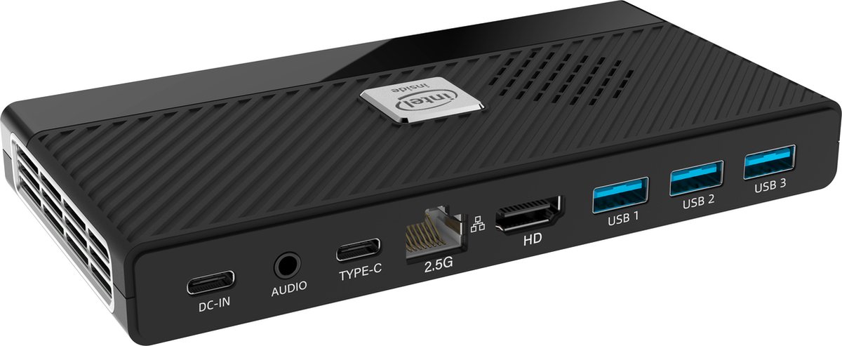 Morefine M6 Windows 11 Pro Mini PC's, Mini pc desktops, met Intel N5105 (tot 2.90 GHz), 8GB RAM, 256GB SSD, met 4K op 60 Hz Support