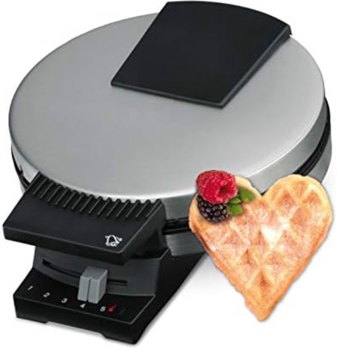 Wafelijzer met Verwisselbare Platen - Wafelijzer met Uitneembare Platen - Wafelijzer Hartvorm - Wafelijzer Hartjes