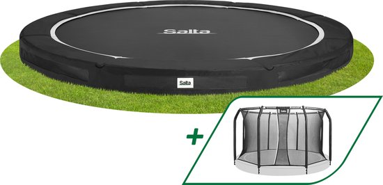 Salta Premium Ground - Inground trampoline met veiligheidsnet - ø 305 cm - Zwart