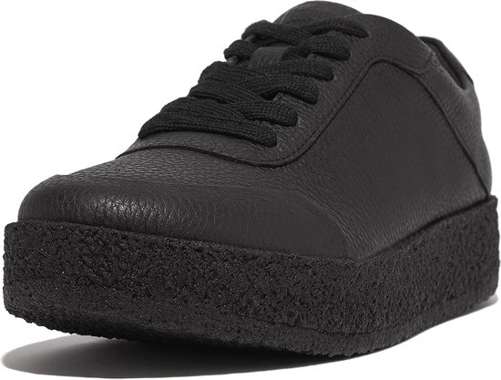 FitFlop Rally Leren Sneakers ZWART - Maat 38
