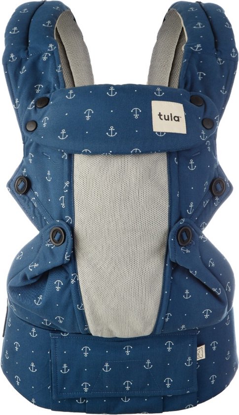 Tula Draagzak Explore Coast Anchors Away - ergonomische draagzak - vanaf ‘geboorte’ te gebruiken - makkelijk verstelbaar - comfortabel voor ouder en kind