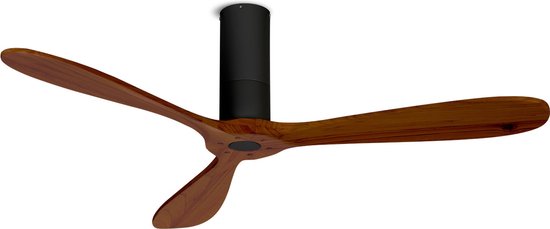 CREATE WIND TUBE DC - Plafondventilator 40W Silent Ø132 cm- 6 snelheden- Donker hout
