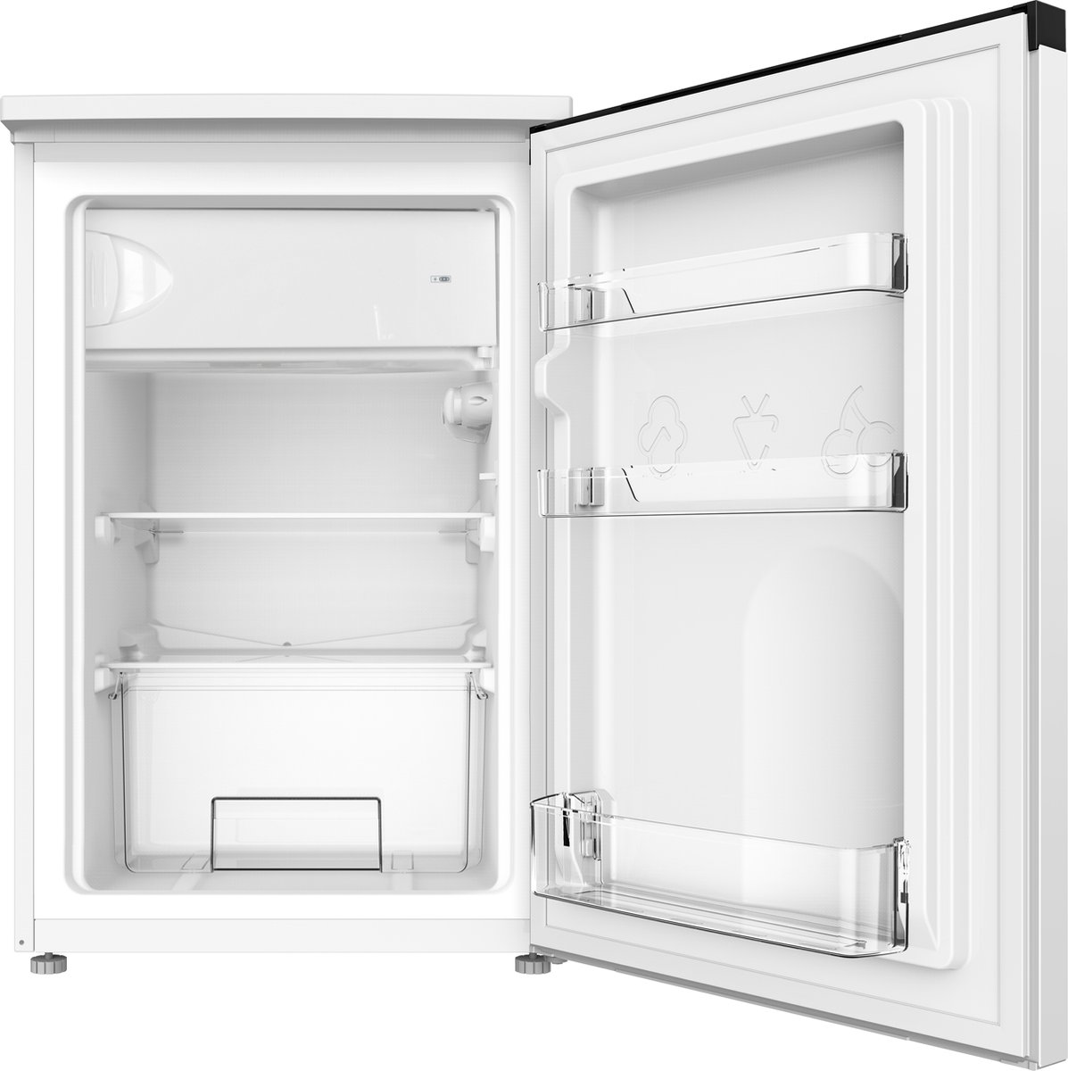 Exquisit KS16-4-051CW - Tafelmodel koelkast - Met vriesvak - 107 liter - Wit