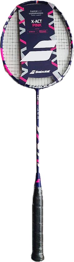 Babolat X-act badmintonracket - donkerblauw/roze