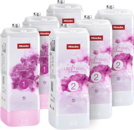 Miele Set UltraPhase 1 & 2 FloralBoost (6 flacons) - Wasmiddel