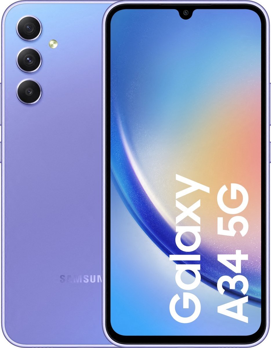 Samsung Galaxy A34 5G 128GB Violet | Smartphones, tablets en meer | Telefonie&Tablet - | 8806094813883