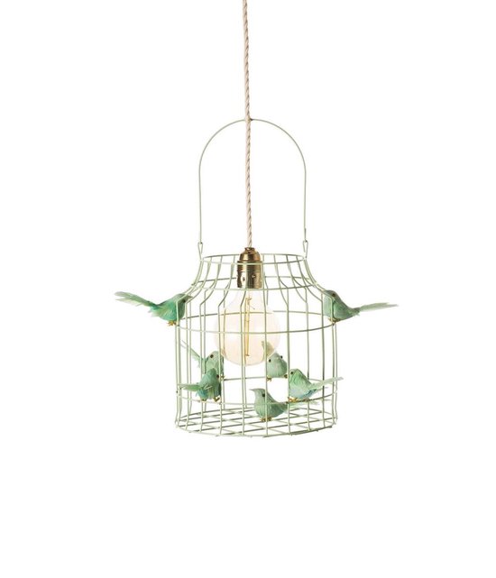 hanglamp mint babykamer met mint vogeltjes nét echt!