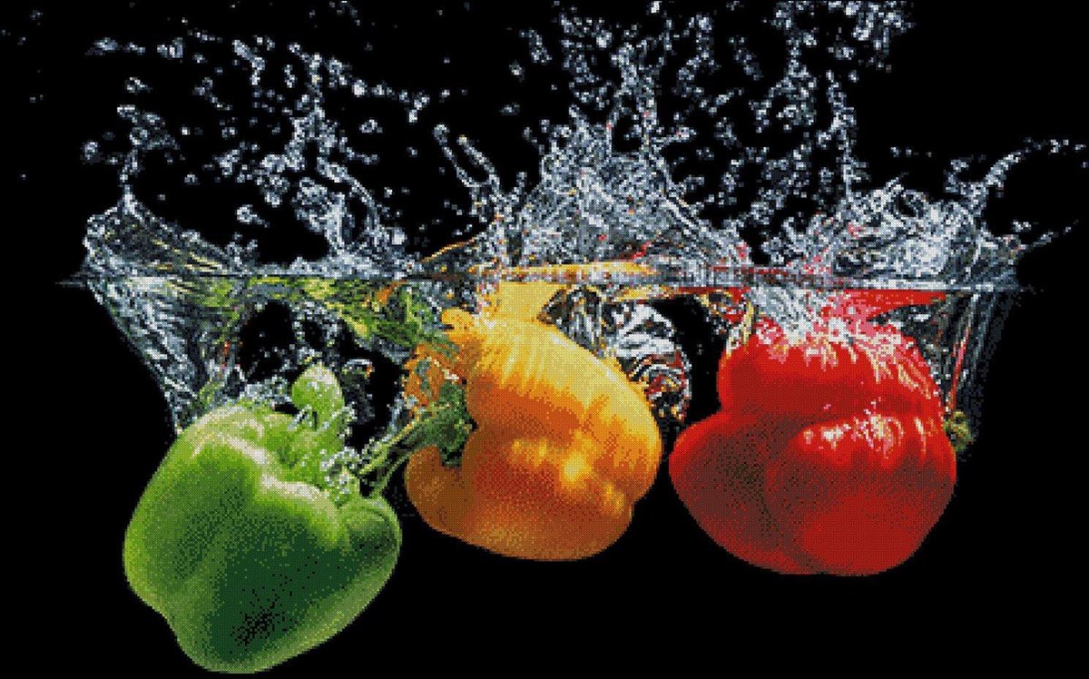 Borduurpakket Paprika Mix