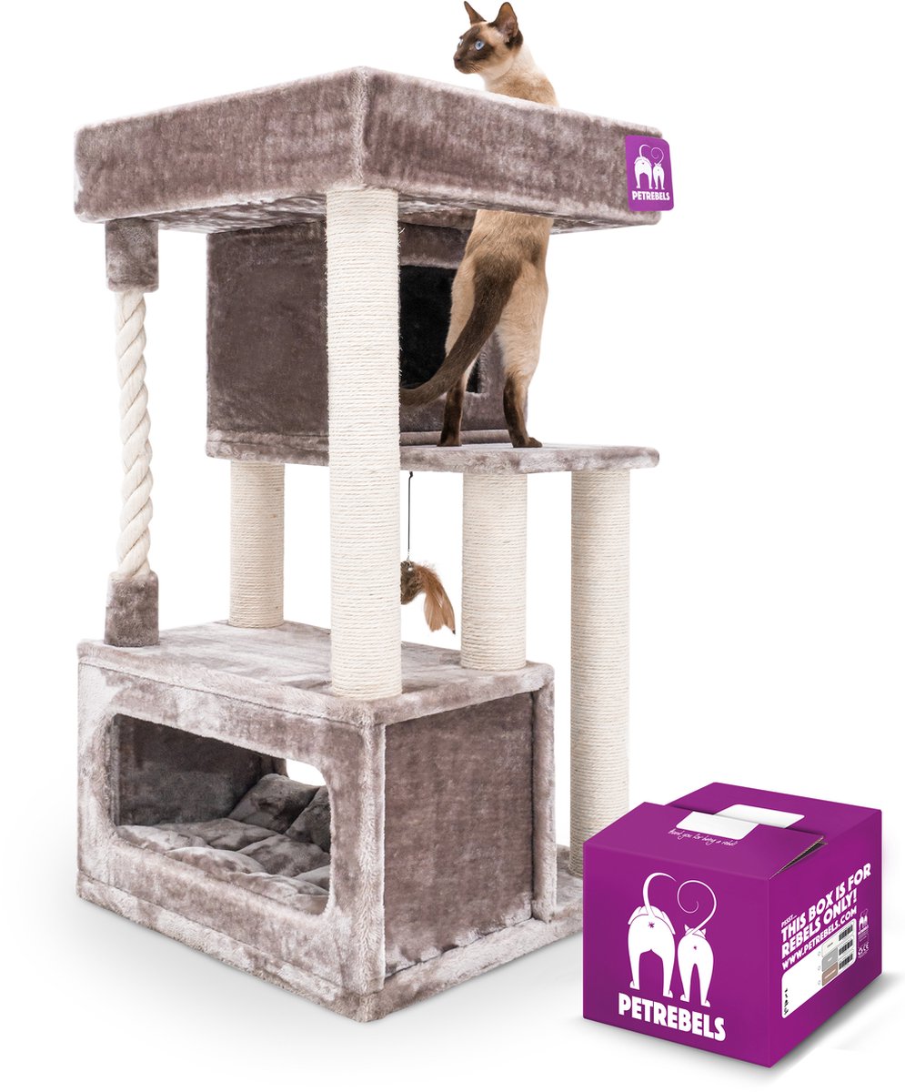 Petrebels Lodge 107 Krabpaal - Cappuccino - Design - zeer stabiel