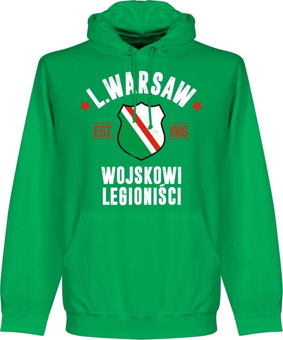 Legia Warschau Established Hooded Sweater - Groen - XXL