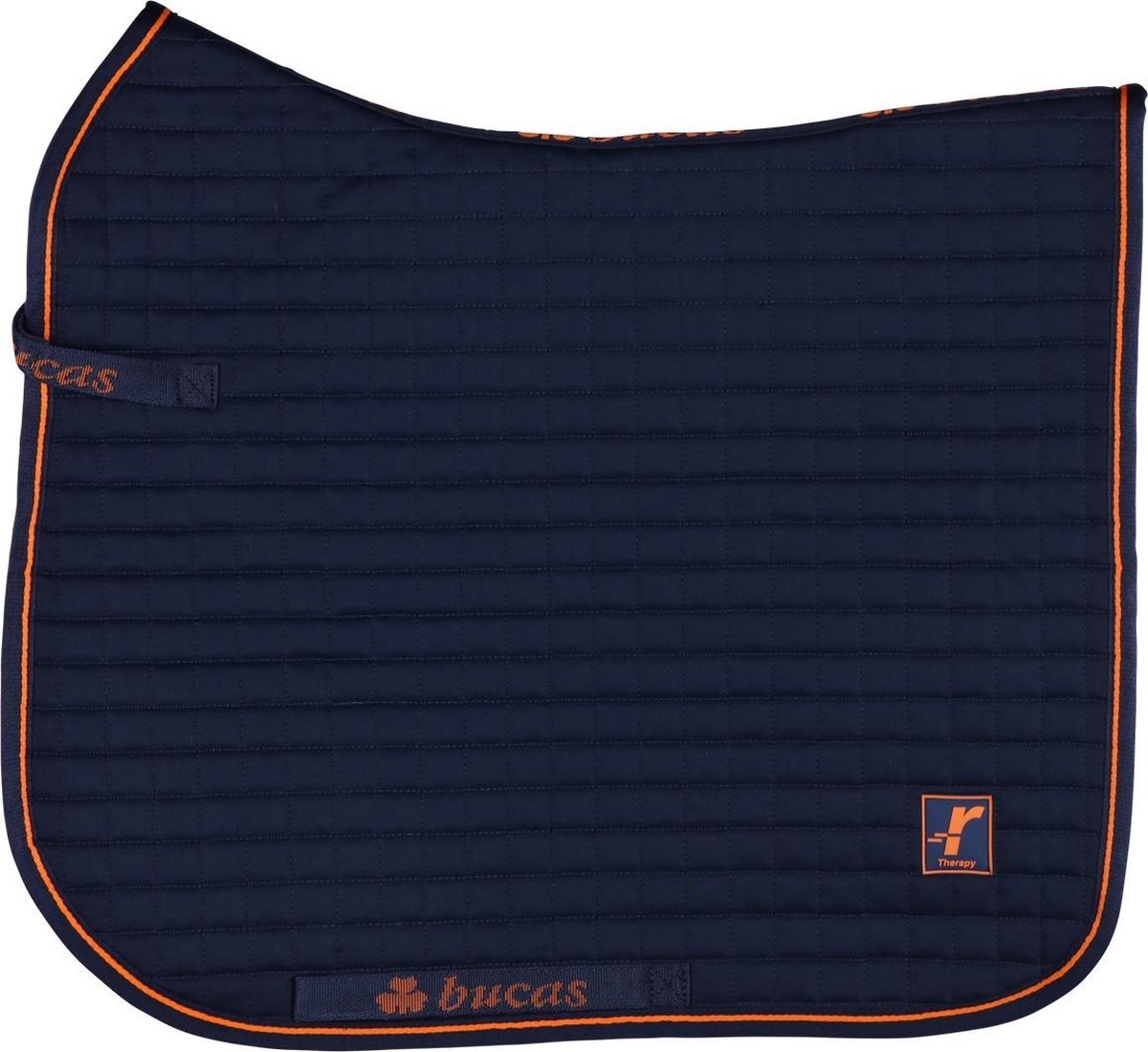 Bucas Zadeldek Therapy Donkerblauw-oranje - dressuur Paard