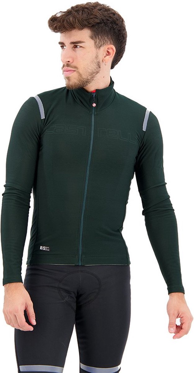 Castelli Tutto Nano Ros Jersey Met Lange Mouwen Grijs L Man