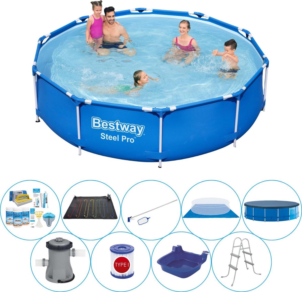 Slimme Zwembad Deal - Steel Pro Rond 305x76 cm