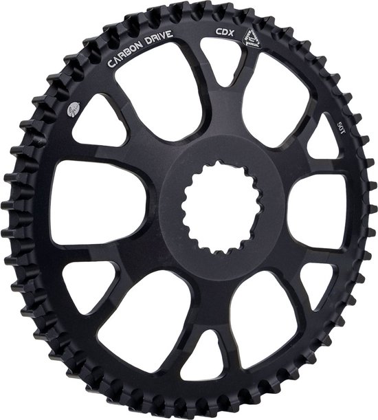 Gates Carbon Drive voortandwiel CDX S550 45.5 RVS 50T Black