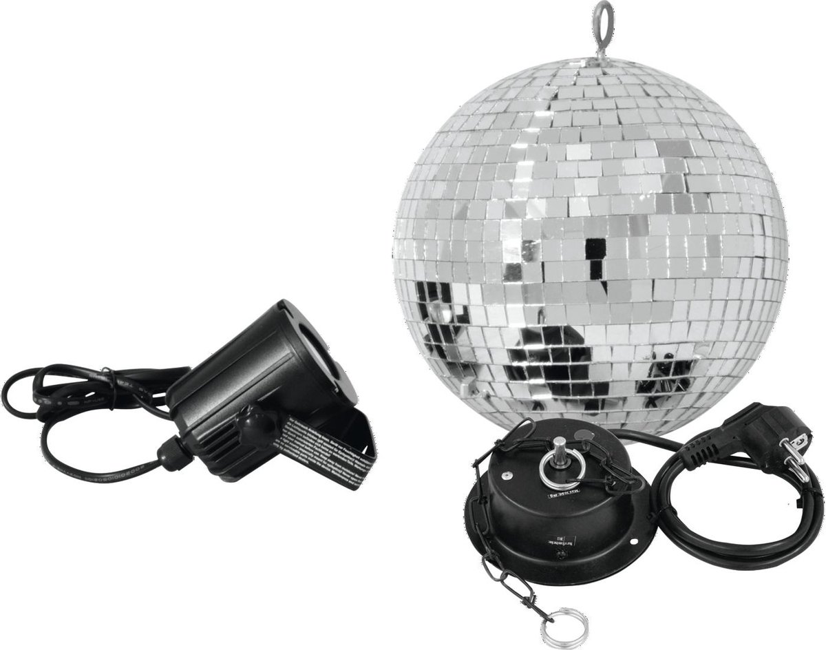 EUROLITE Mirror Ball Set 20cm met LED Spot
