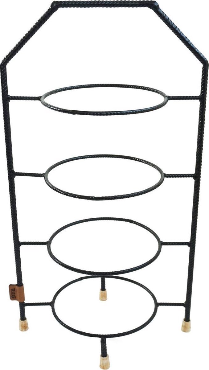 R&G - Etagère - 4 borden - zwart