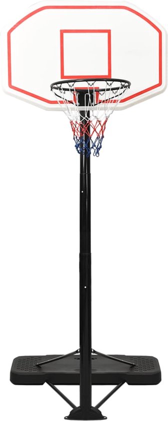LuxeLivin' - Basketbalstandaard 258-363 cm polyetheen wit