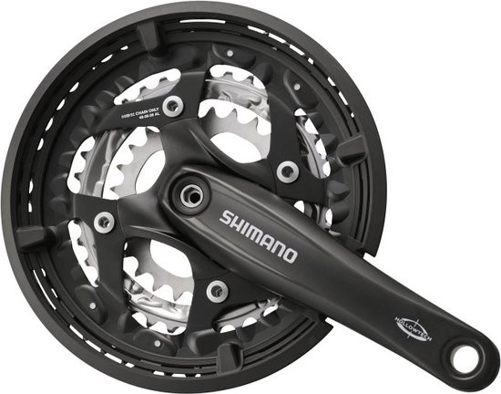 Crankstel Shimano Trekking FC-T521 3x10 speed 175/48-36-26 octalink - zwart