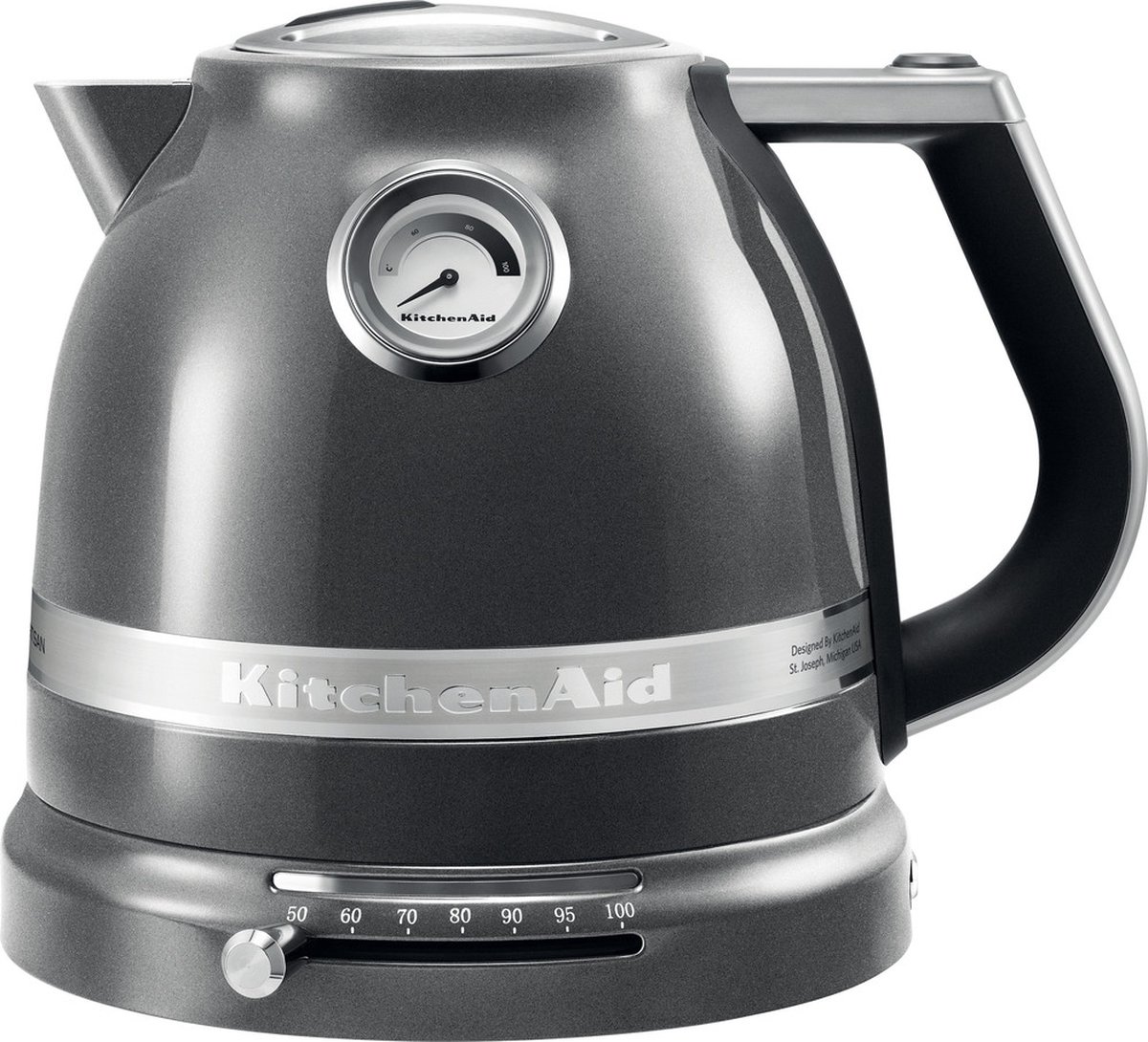 KitchenAid Artisan Waterkoker 1,5L 5KEK1522EMS - Tingrijs | Waterkokers | Keuken&Koken - Keukenapparaten | 5KEK1522EMS