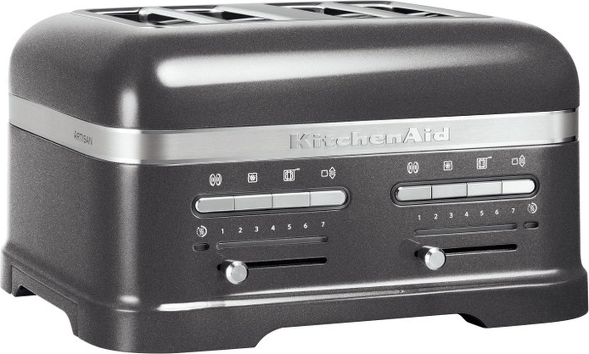 KitchenAid Artisan Broodrooster 4 5KMT4205EMS - Tingrijs | Broodroosters | Keuken&Koken - Keukenapparaten | 5KMT4205EMS