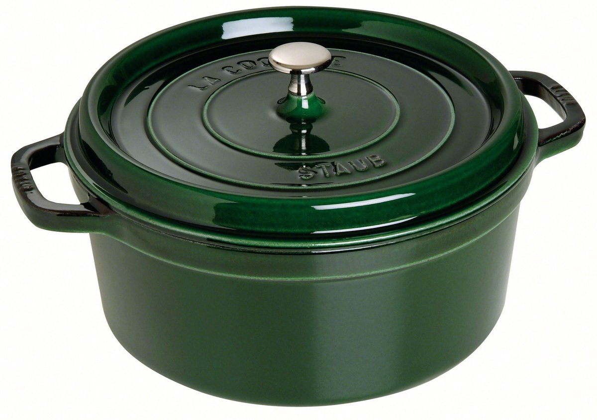 Staub Ronde Cocotte 28 cm - basilicum 6,7 l | Potten&Pannen | Keuken&Koken - Keukengerei | 1102885