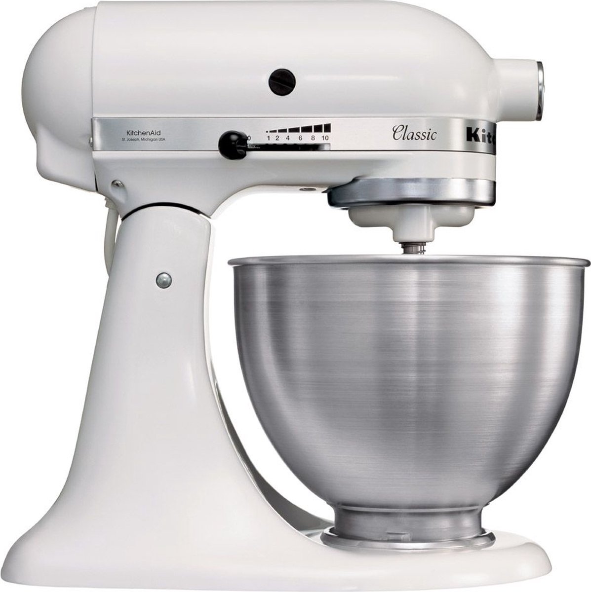 KitchenAid Classic Keukenmachine 5K45SSEWH - Wit | Keukenrobots | Keuken&Koken - Keukenapparaten | K45SSEWH