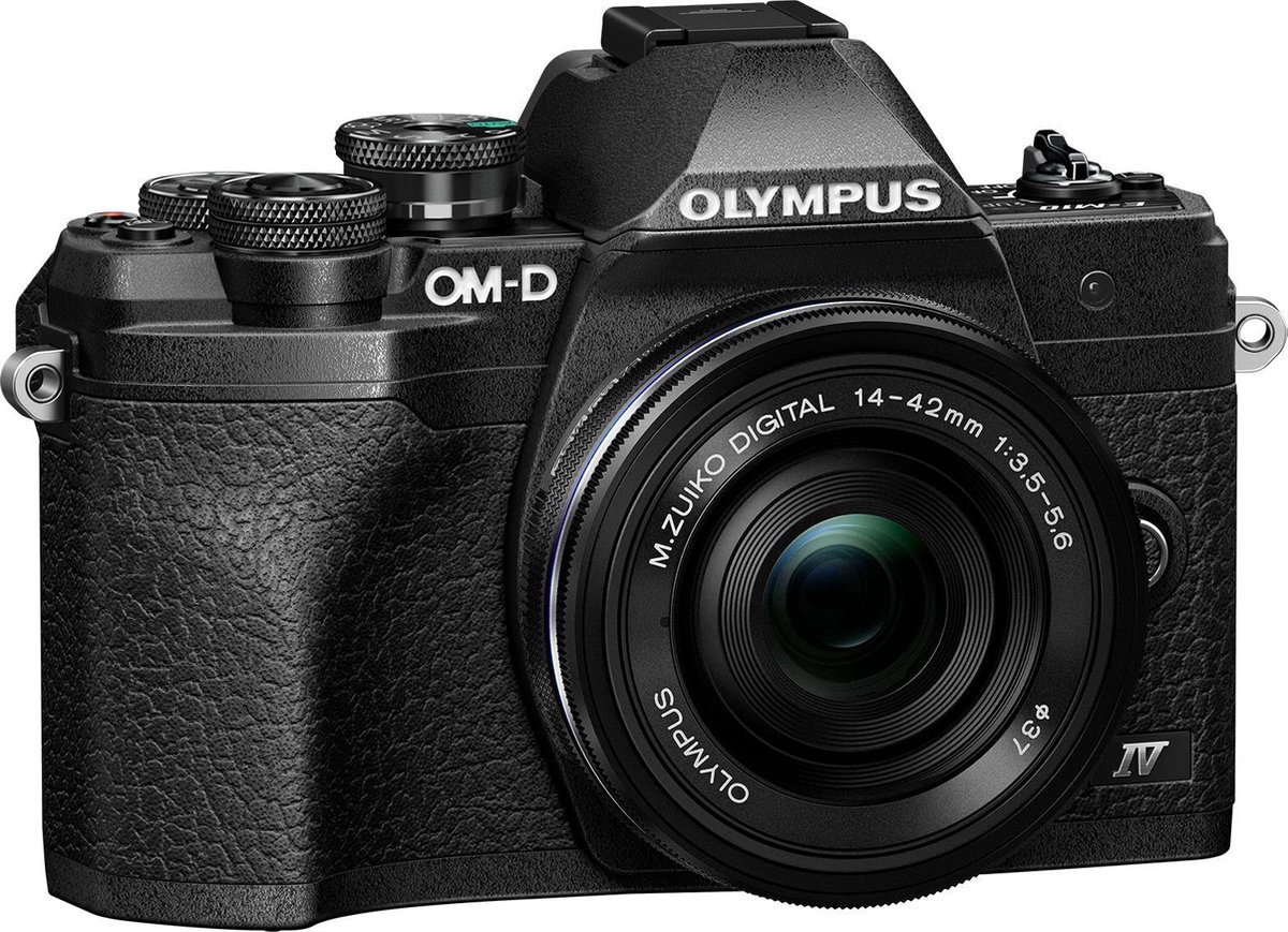 Olympus OM-D E-M10 Mark IV + ED 14-42mm - Zwart | Systeemcamera's | Fotografie - Camera’s | 4545350053314