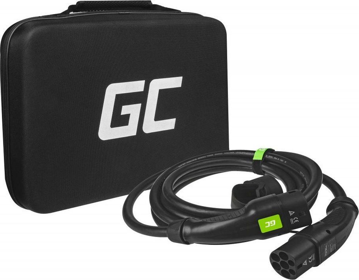 Kabel Type 2 Voor het opladen van elektrische auto's  (5m, 11kW, 16A, 3-phase)