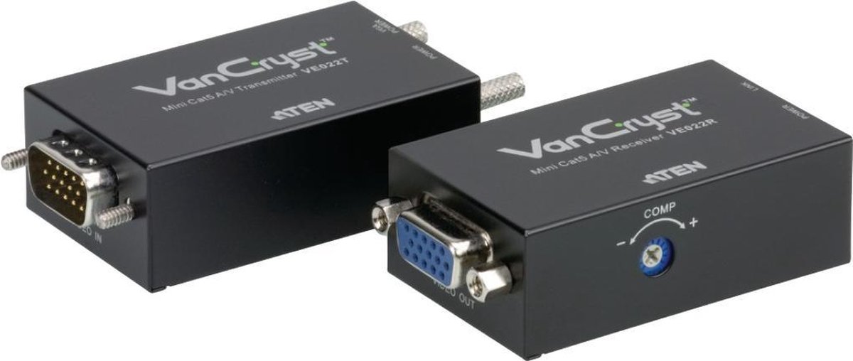 Aten Vga Met Audio Over Cat 5/6 Extender Set