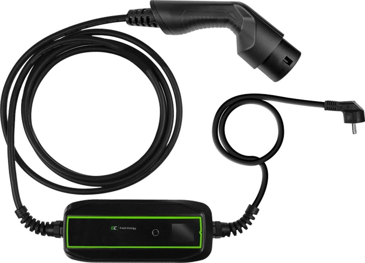EV PowerCable 3.6kW Stopcontact - Type 2 mobiele oplader voor het opladen van elektrische auto's en plug-in hybrides