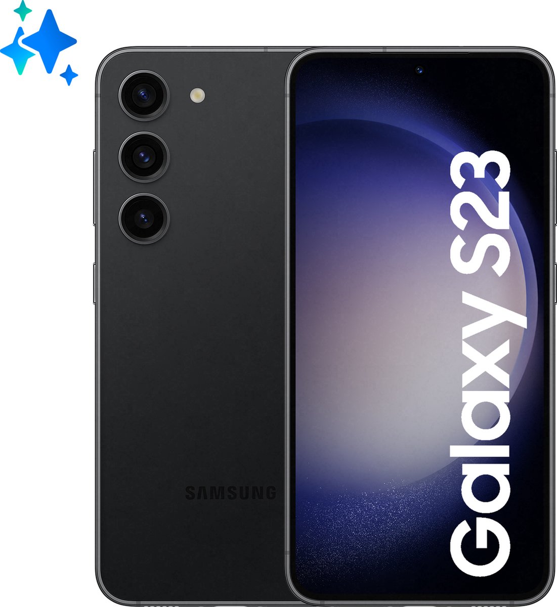 Samsung Galaxy S23 SM-S911B 15,5 cm (6.1") Dual SIM Android 13 5G USB Type-C 8 GB 256 GB 3900 mAh Zwart