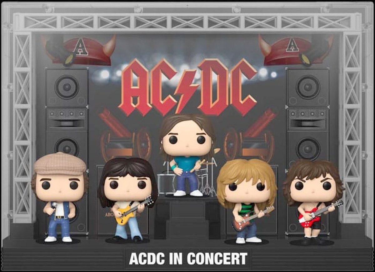 AC/DC POP! Moments DLX Vinyl Figure 5-Pack AC/DC In Concert 9 Cm