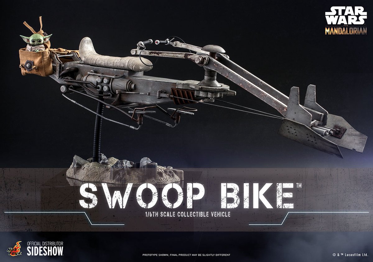 Star Wars: The Mandalorian - Swoop Bike With Grogu 1:6 Scale Replica