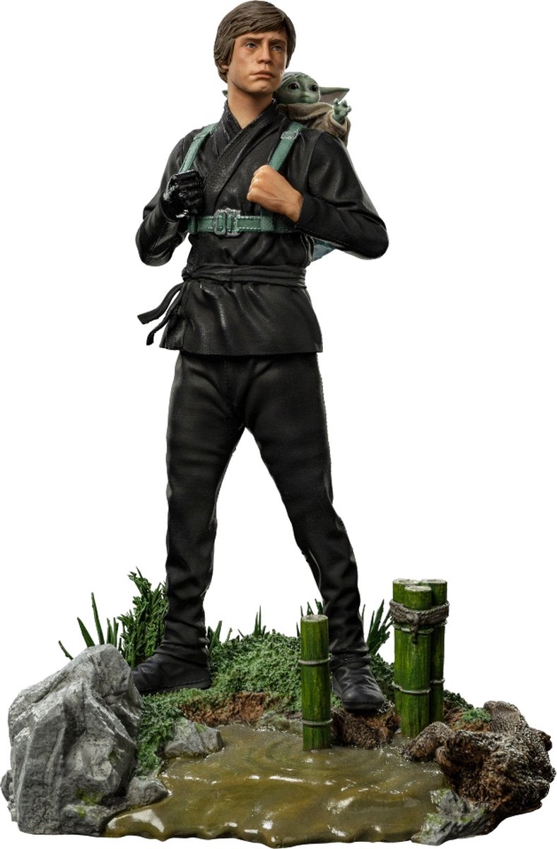Star Wars: The Book Of Boba Fett - Luke Skywalker And Grogu Training 1:10 Scale Statue