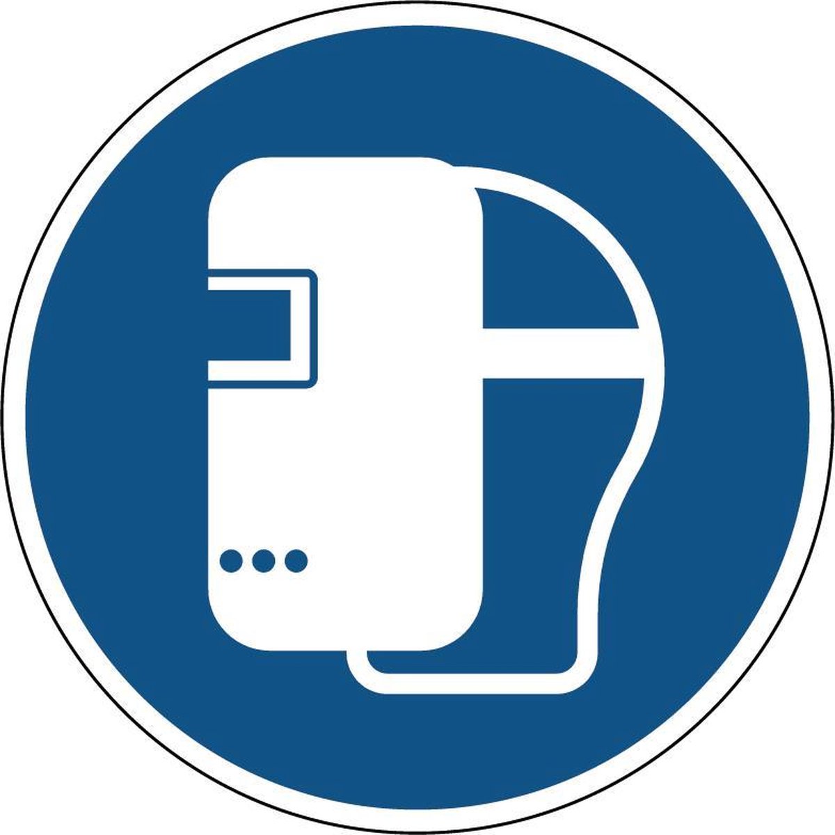 Waarschuwingssticker knelgevaar, op rol - 25 mm breed - 450 stickers