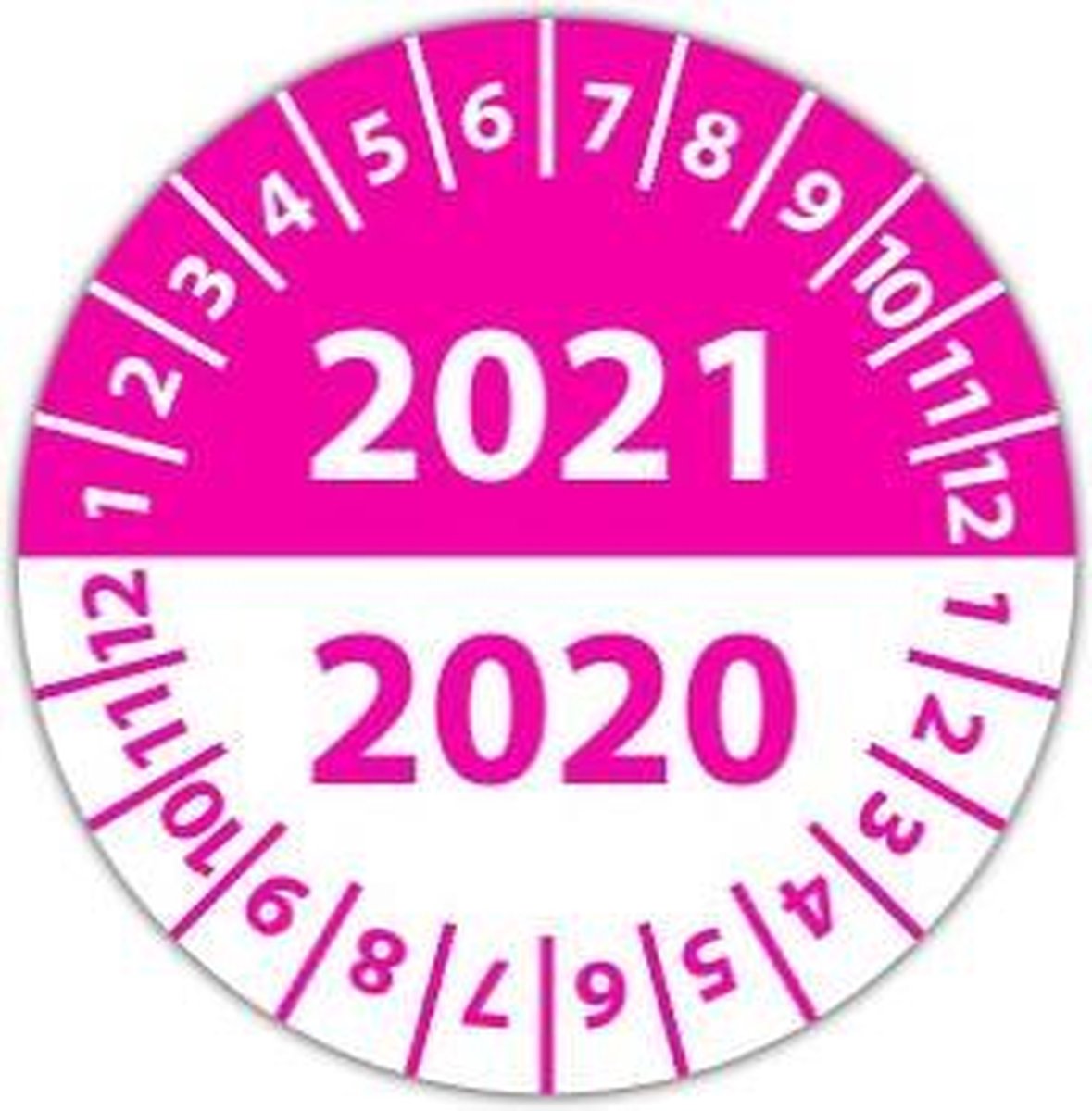 Keuringssticker gekeurd volgens NEN 3140 rechthoek 50 x 25 mm - 500 stuks (op rol)